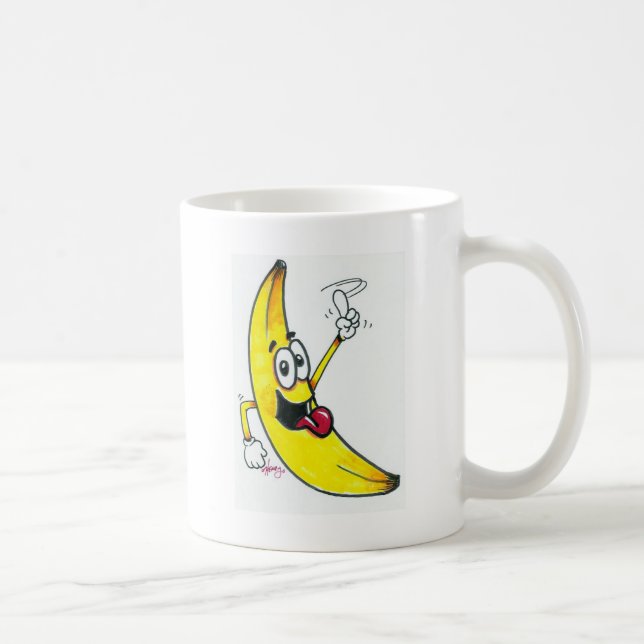 Top Banana, dancing banana cartoon Coffee Mug (Right)