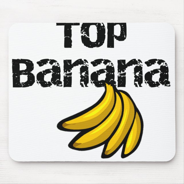 Top Banana Mouse Pad (Front)