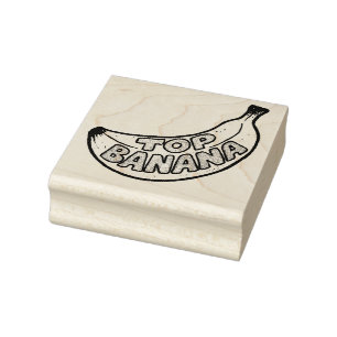 Top Banana Rubber Stamp
