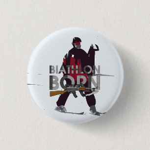 TOP Biathlon Born 1 Inch Round Button