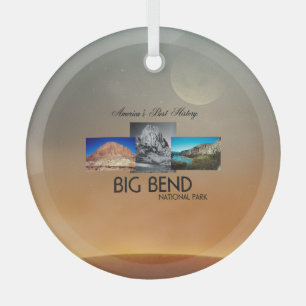 TOP Big Bend Glass Ornament