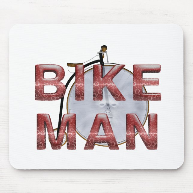 TOP Bike Man Mouse Pad (Front)