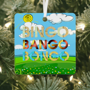 TOP Bingo Bango Bongo Ornement métallique