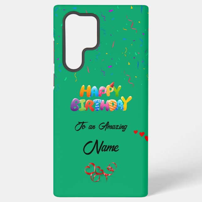Top Birthday Samsung Galaxy S22 Ultra Case (Back)