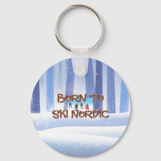 TOP Born to Ski Nordic Keychain