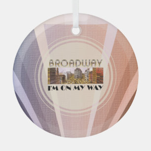 TOP Broadway Star Glass Ornement