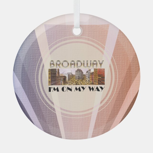 TOP Broadway Star Glass Ornement (Recto)