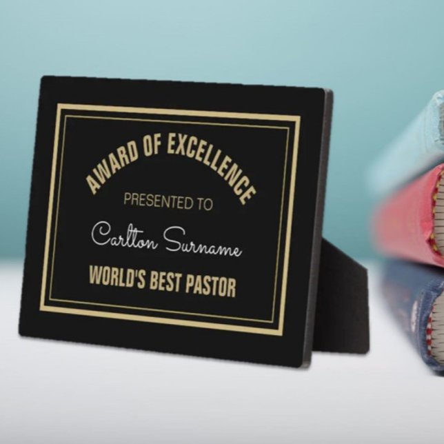 Top Cadeau ! Plaque Best Pastor (Créateur téléchargé)