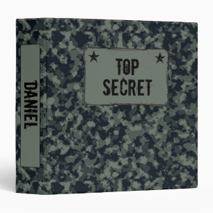 Top Camouflage Secret Style militaire 3 Classeur d