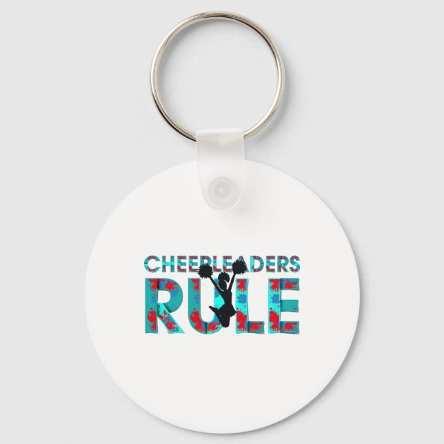 TOP Cheerleaders Rule Keychain (Front)