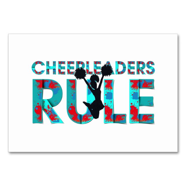 TOP Cheerleaders Rule Table Number (Front)