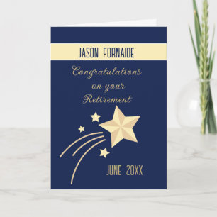 Top Choice! Custom retirement card