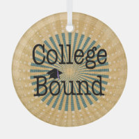 TOP College Bound Glass Ornament