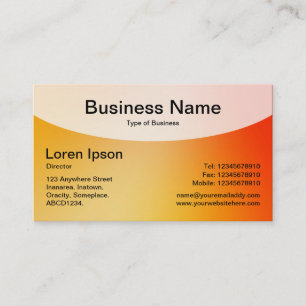 Top courbé v4d - Carte de visite de dégradé doux