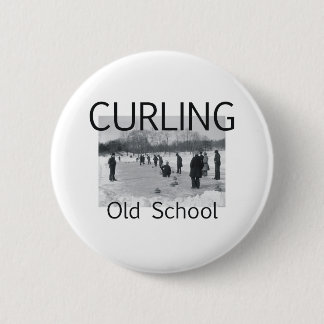TOP Curling Old School 2 Inch Round Button