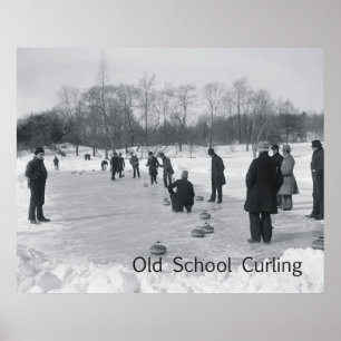 TOP Curling Old School Poster
