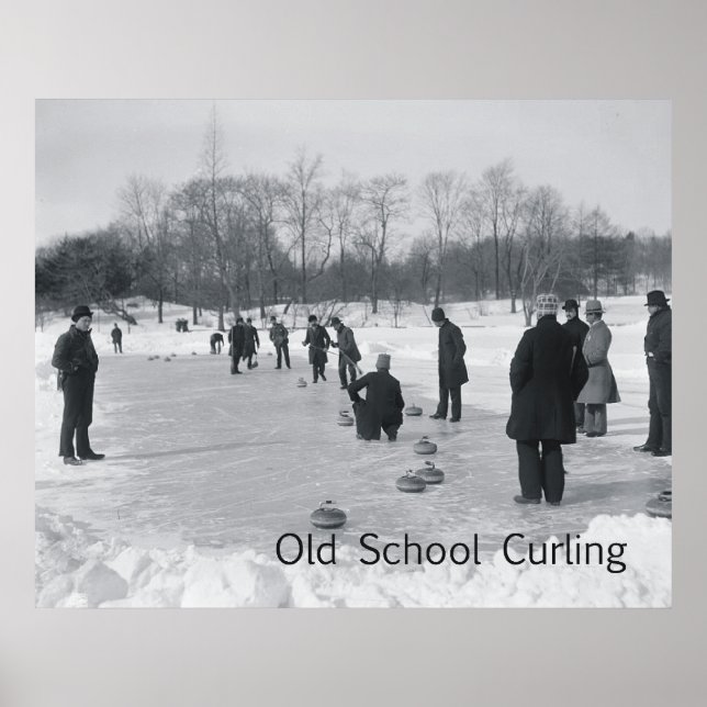 TOP Curling Old School Poster (Front)