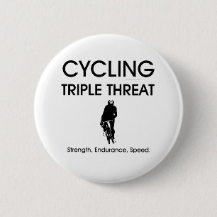 TOP Cycling Triple Threat 2 Inch Round Button