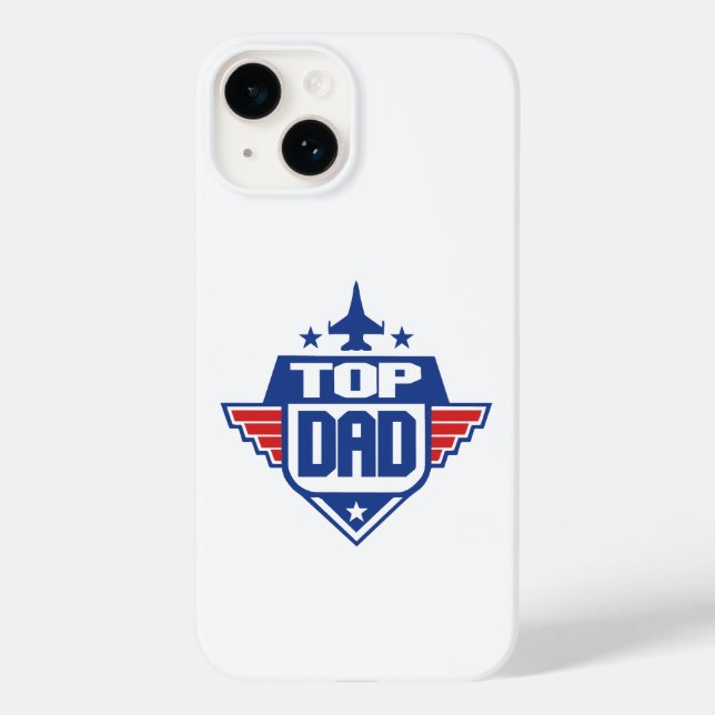 Top Dad Airplane Case-Mate iPhone Case (Back)