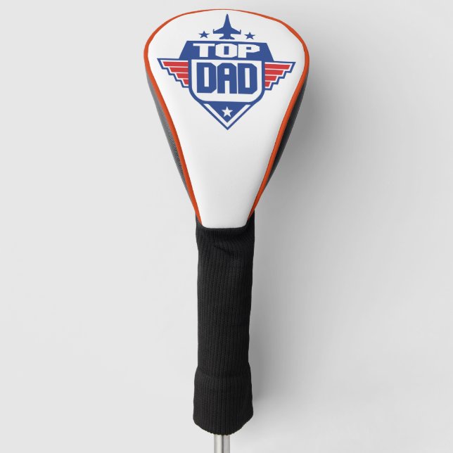 Top Dad Airplane Golf Head Cover (Front)