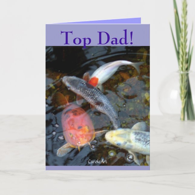 "Top Dad" Father's Day Card (Front)