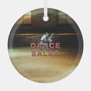 TOP Danse Salsa Ornement en verre