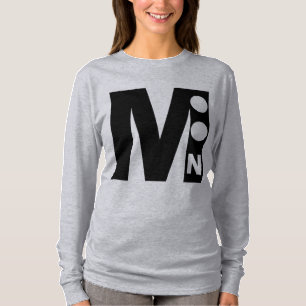 TOP DESIGN MOON gray T-shirt