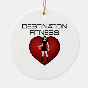 TOP Destination Fitness Ceramic Ornament