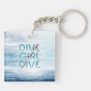TOP Dive Girl Dive Keychain