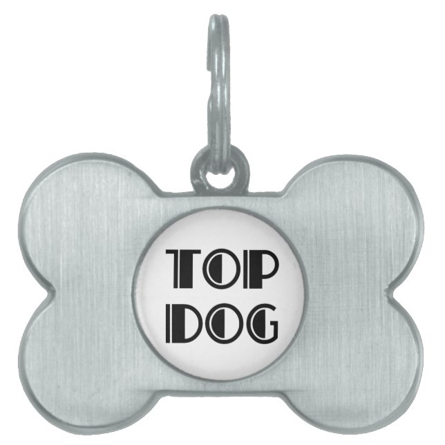 top dog pet ID tag (Front)