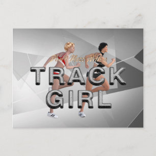 TOP Don't Mess With Track Girl Postcard