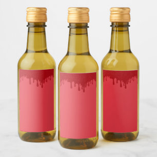 Top Drip Tomato Red Mini Bottle Labels – Customize