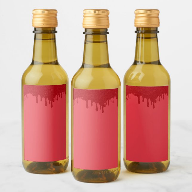 Top Drip Tomato Red Mini Bottle Labels – Customize (Bottles)
