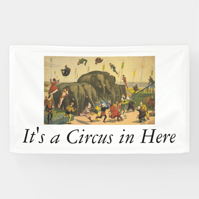 TOP Elephant Acrobats Banner (Horizontal)