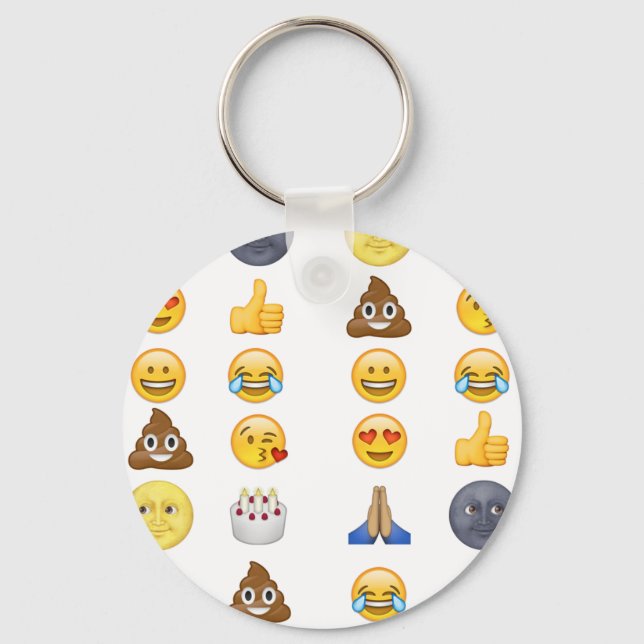 Top emoji collection keychain (Front)