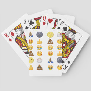 Top emoji collection playing cards