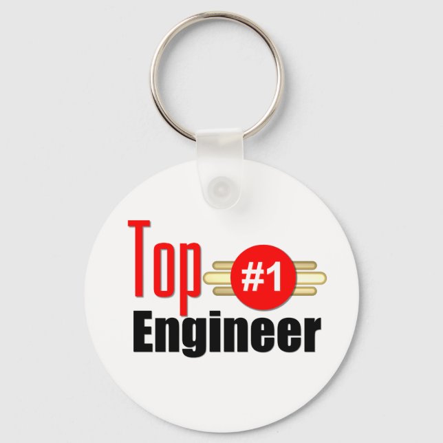 Top Engineer Keychain (Front)