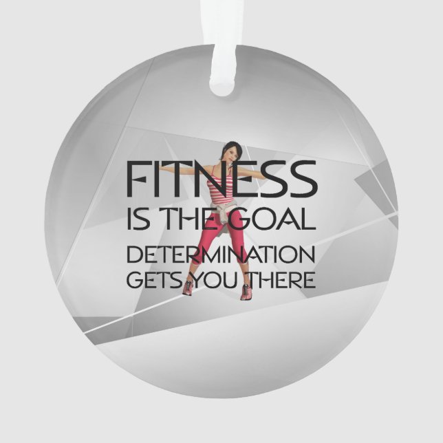 TOP Fitness Goal Ornament (Back)