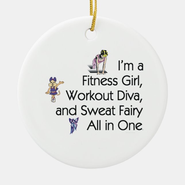 TOP Fitness Triple Play Ceramic Ornament (Front)