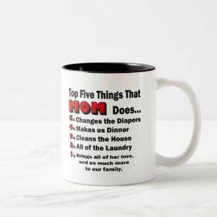 Top Five Things That Mom Does Mug