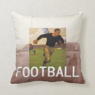 TOP Football Old School Throw Pillow