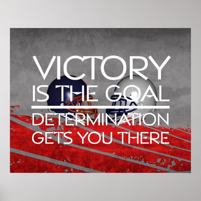TOP Football Victory Slogan Poster (Front)
