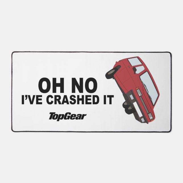 Top Gear Reliant Robin Oh No I've Crashed It Desk Mat (Front)
