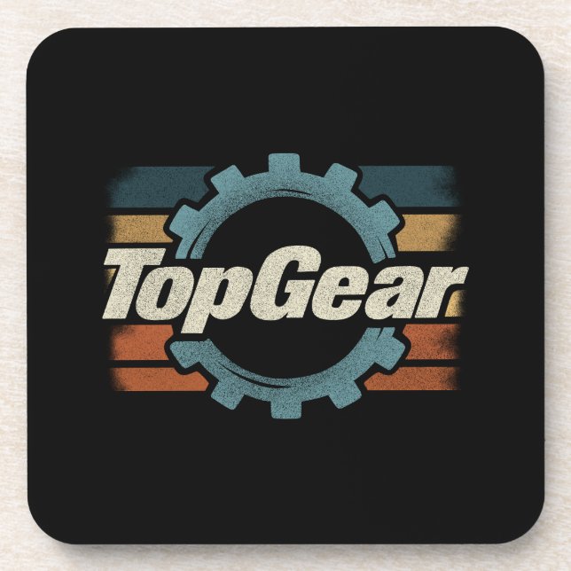 Top Gear Retro Vintage Coaster (Front)