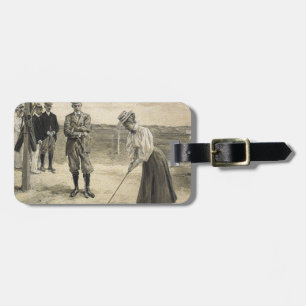 TOP Golf Girl Luggage Tag