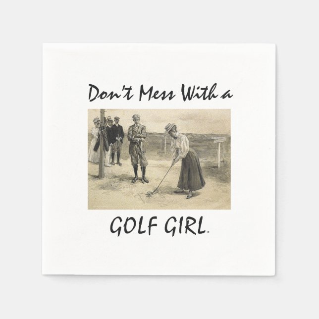 TOP Golf Girl Napkins (Front)