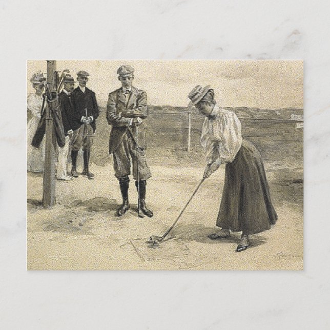 TOP Golf Girl Postcard (Front)