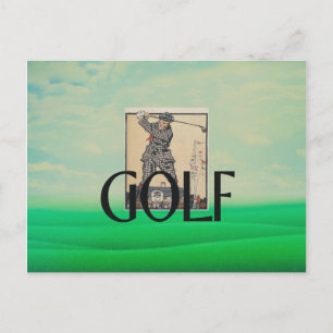 TOP Golf Old School Postcard