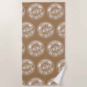 Top Grade Beef - Dark Colours Beach Towel