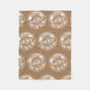 Top Grade Beef - Dark Colours Fleece Blanket